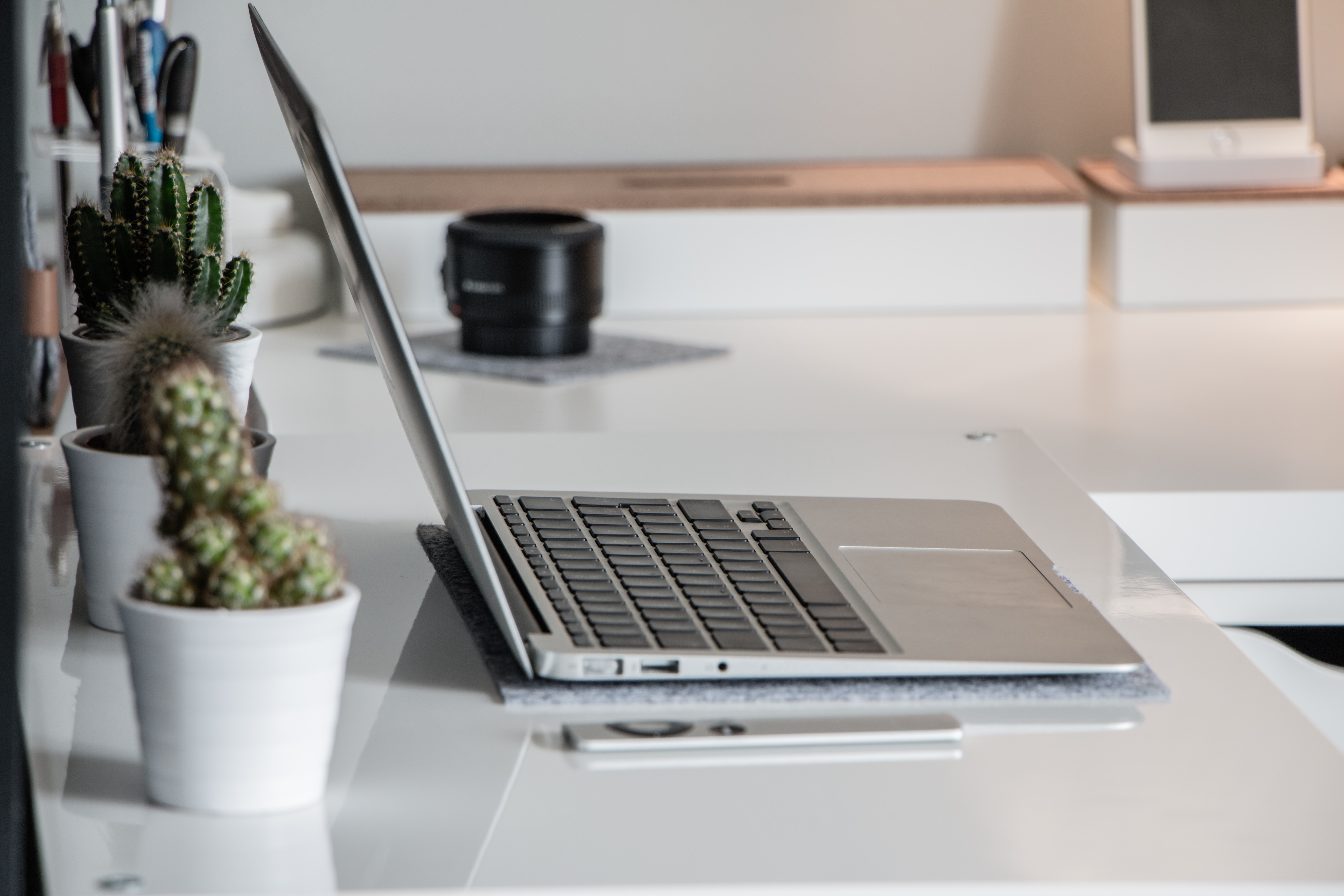 Arbeitsplatz für Konzeption und Webdesign