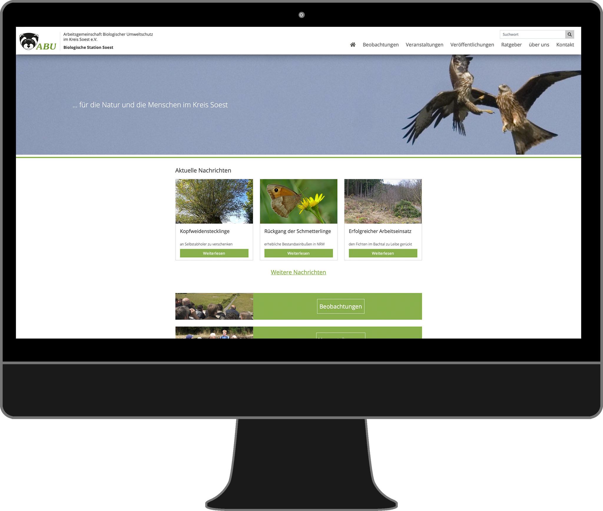 Webseite von ABU-Naturschutz Webseite von ABU-Naturschutz