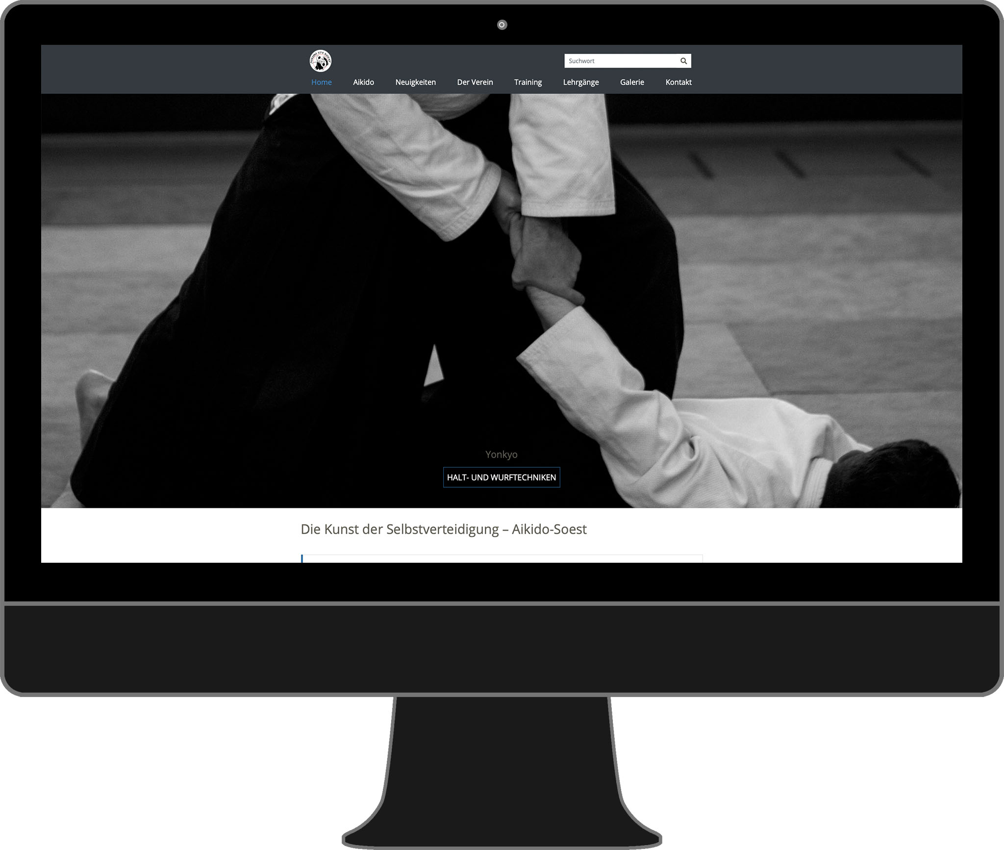 Webseite von Aikido Soest Webseite von Aikido Soest